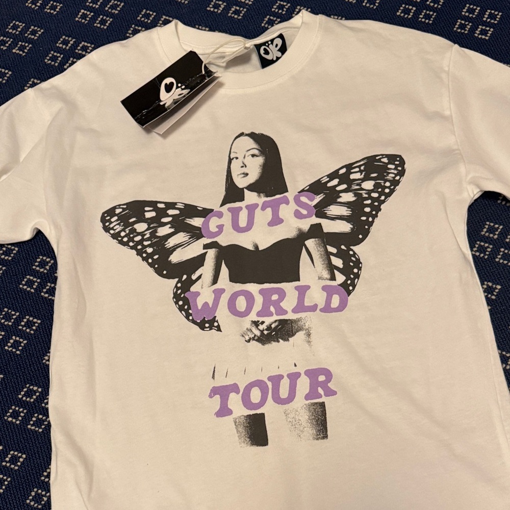Olivia Rodrigo Tee with Butterfly Design